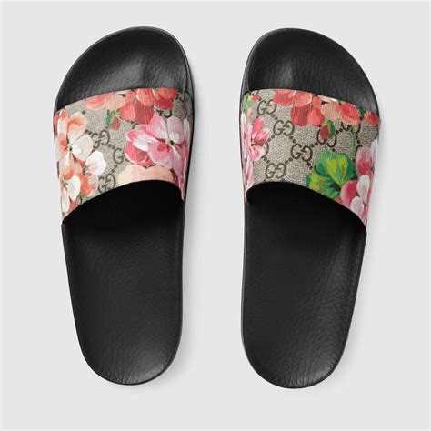 gucci blossom slides